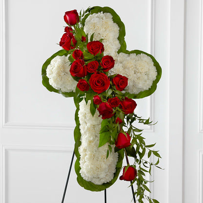 Floral Cross Easel –  Semper Fi Florist, Oceanside CA