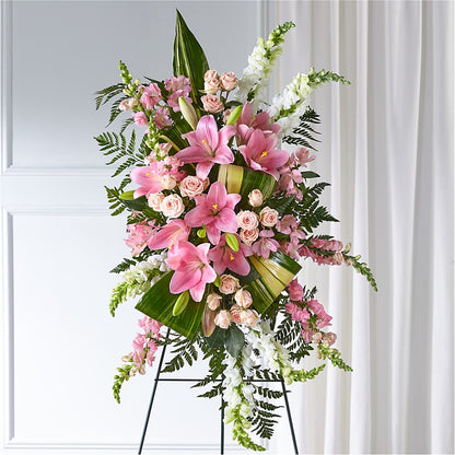 Elegant Embrace Standing Spray –  Semper Fi Florist, Oceanside CA