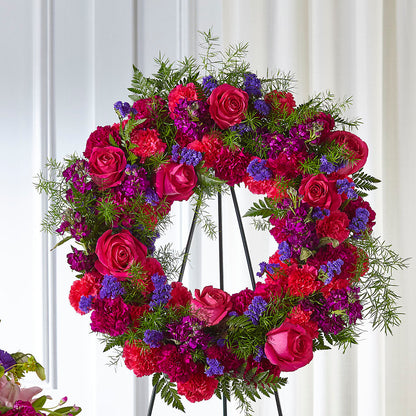 Calming Colors Wreath –  Semper Fi Florist, Oceanside CA