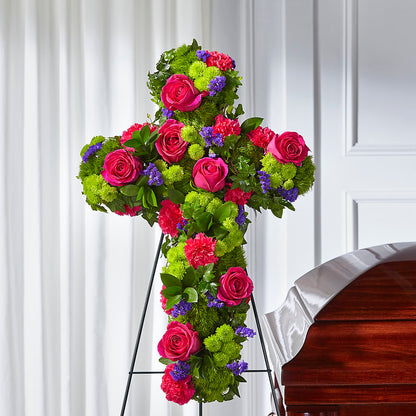 Tribute Rose Floral Cross –  Semper Fi Florist, Oceanside CA