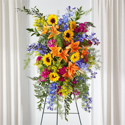 Sunlit Memories Standing Spray (Standard) –  Semper Fi Florist, Oceanside CA