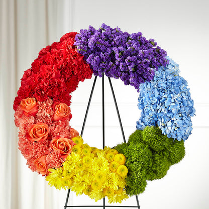 Circle of Love Wreath –  Semper Fi Florist, Oceanside CA