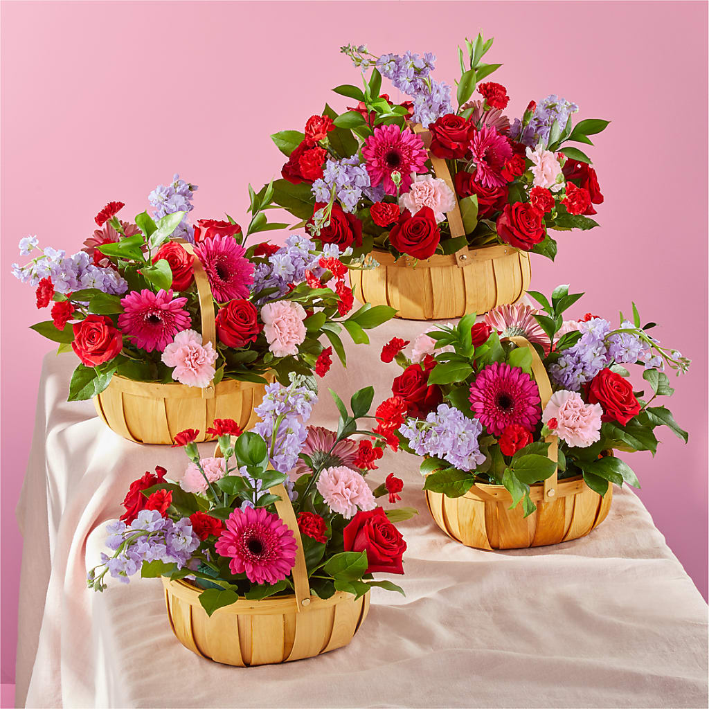 Pink Picnic Basket –  Semper Fi Florist, Oceanside CA