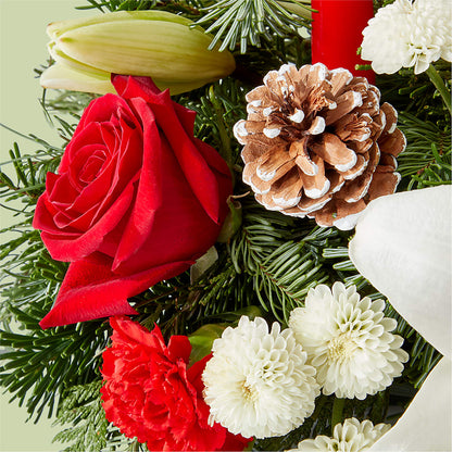 Seasonal Festivities Centerpiece –  Semper Fi Florist, Oceanside CA