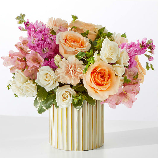 Paradise Bouquet with Ivory Vase –  Semper Fi Florist, Oceanside CA
