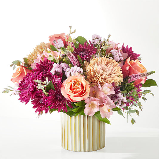 Berry Cobbler Bouquet with Ivory Vase –  Semper Fi Florist, Oceanside CA