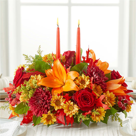 Autumn's Embrace Centerpiece –  Semper Fi Florist, Oceanside CA