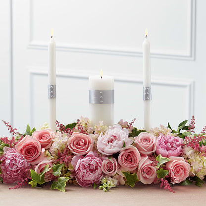 Worldwide Romance Unity Candle Arrangement –  Semper Fi Florist, Oceanside CA