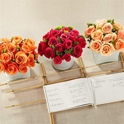 Dawn Rose Centerpiece –  Semper Fi Florist, Oceanside CA